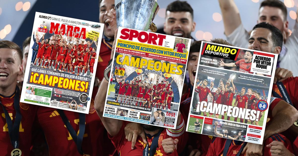 la prensa española está encantada con esta Liga de Naciones ganada por España contra Croacia