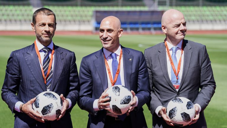 Luis Rubiales, en la mira del presidente de la UEFA: «Lo que hizo fue inapropiado»
