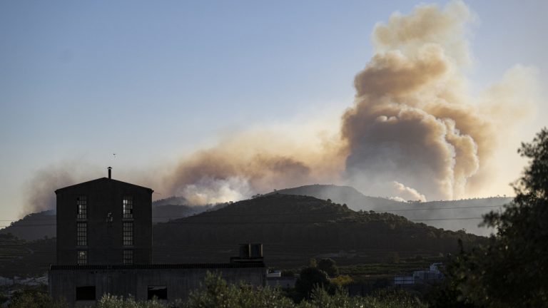 Los incendios en España ya han sacado de sus casas a 800 personas.  El viento dificulta el combate