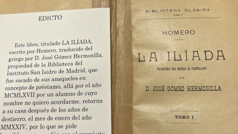 Libro devuelto a la biblioteca 57 años después de ser solicitado en España
