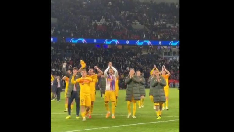 El Barcelona sonrió en París y celebró su triunfo en la Champions