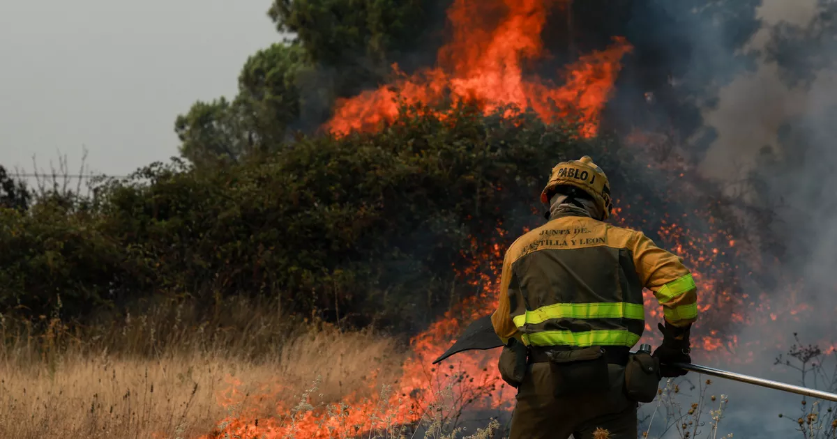 En España, el incendio de Madrid está “en su punto más fuerte” e “imposible de apagar” según las autoridades
