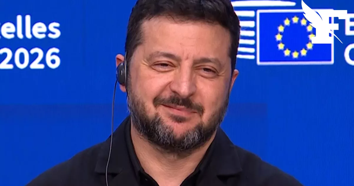 Volodymyr Zelensky, ¿el “chivo expiatorio” de Donald Trump? Su respuesta provoca risas en el público de Bruselas.